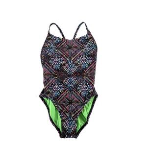 Dolfin Uglies Women's Size 30 XS One Piece Swimsuit Star Colorful Geometric NWT